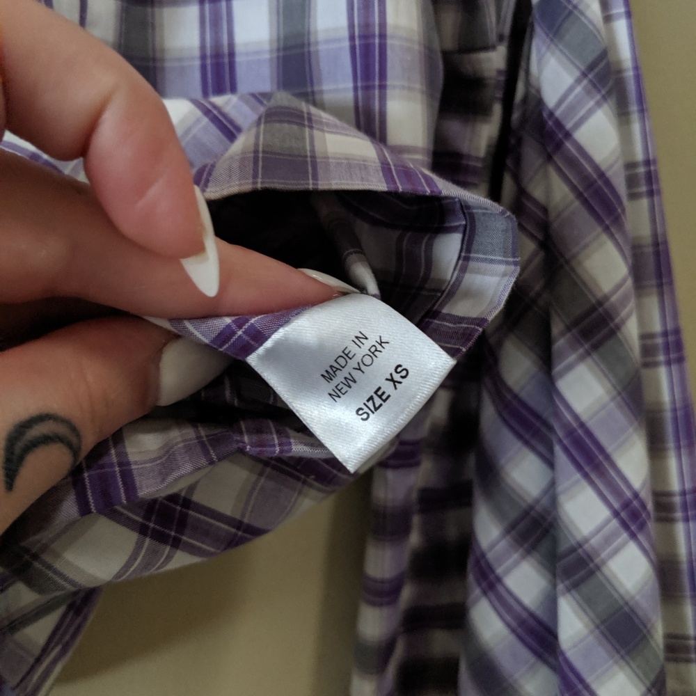 PETERSYN Harlan Off The Shoulder Plaid Top - Picture 5 of 8